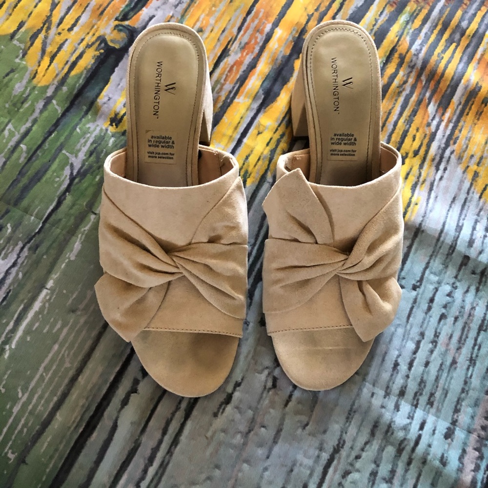 Faux Suede Sandals